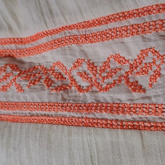 Free People Ivory Strapless Smocked Gauze Maxi Dress Size Small Petite - Picture 5 of 9